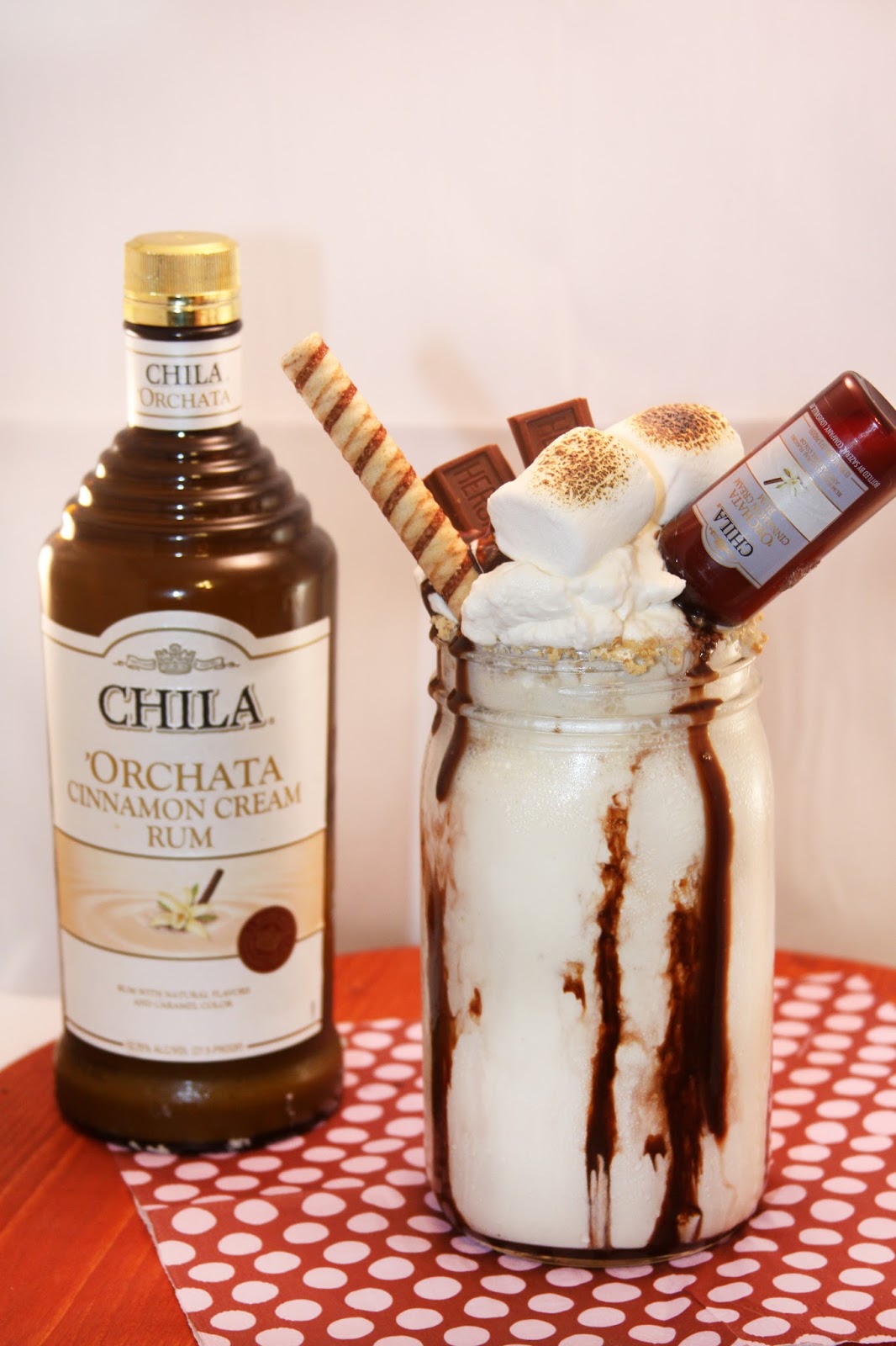 For the Love of Food Boozy S'mores Milkshake for Two with Chila