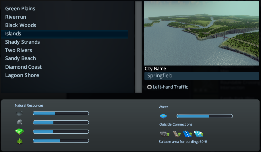 The Skylines Planning Guide Map Islands