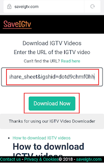 Cara Download Video IGTV