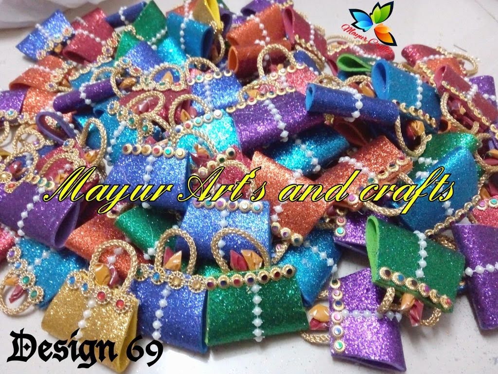 Mayur Arts and Crafts : Hand bag Haldi kumkum