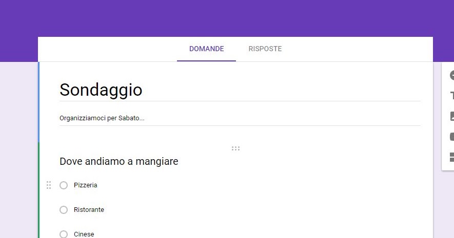 Creare Online Moduli Con Risposte Multiple In Google Moduli Navigaweb Net