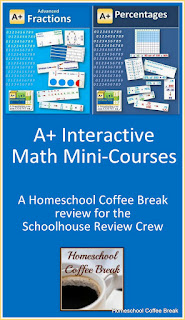 Math Mini-Courses to Close Learning Gaps (A Schoolhouse Crew Review of Math Mini-Courses from A+ Interactive Math) on Homeschool Coffee Break @ kympossibleblog.blogspot.com