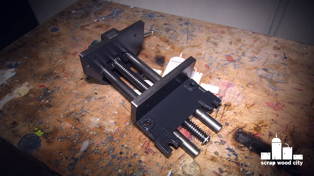 scrap wood city: How to install a woodworking bench vise
