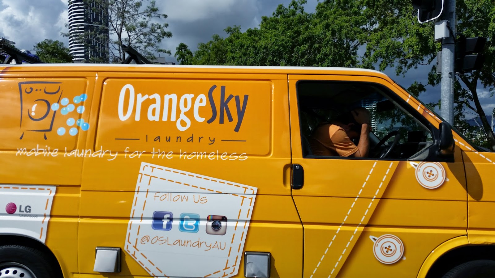 Indooroopilly Laundromat Taringa Orange Sky Laundry donation