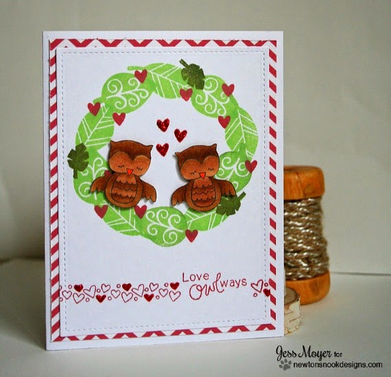 Love Owl-ways Valentine Card by Jess Moyer  | Stamps by Newton's Nook Designs