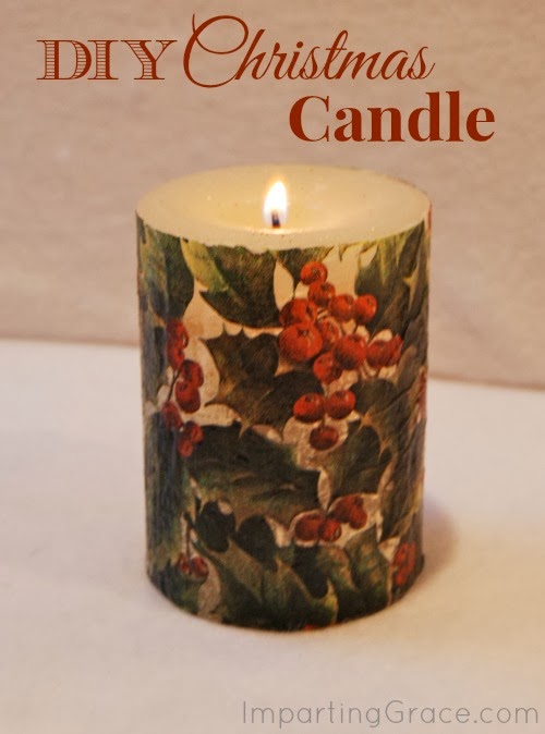 Imparting Grace Easy DIY Christmas candles