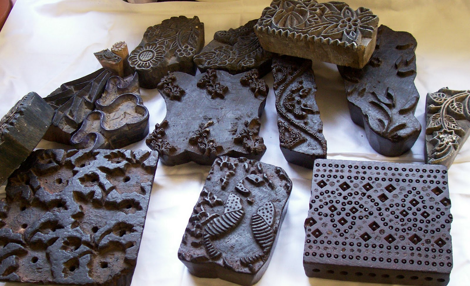 Little Brick House Clayworks Indian block printing