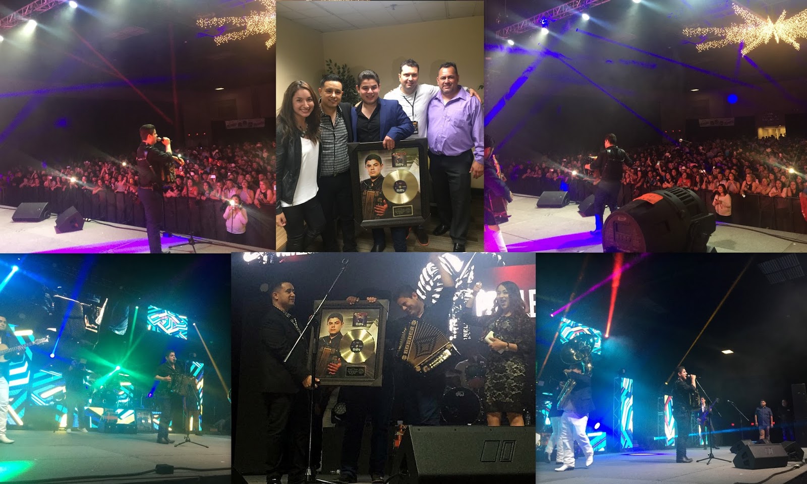 Alfredo Olivas recibe disco de oro por su primer disco "Así Es Esto