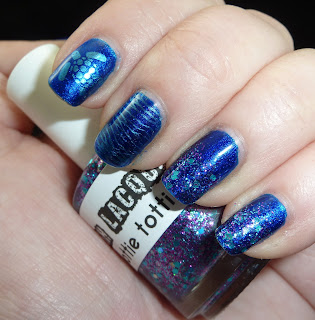 Lush Lacquer Hottie Tottie, Blue, Bundle Monster, Nail Stamping