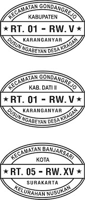 Contoh Stempel RT (Rukun Tetangga) | Contoh StempelContoh Stempel ...