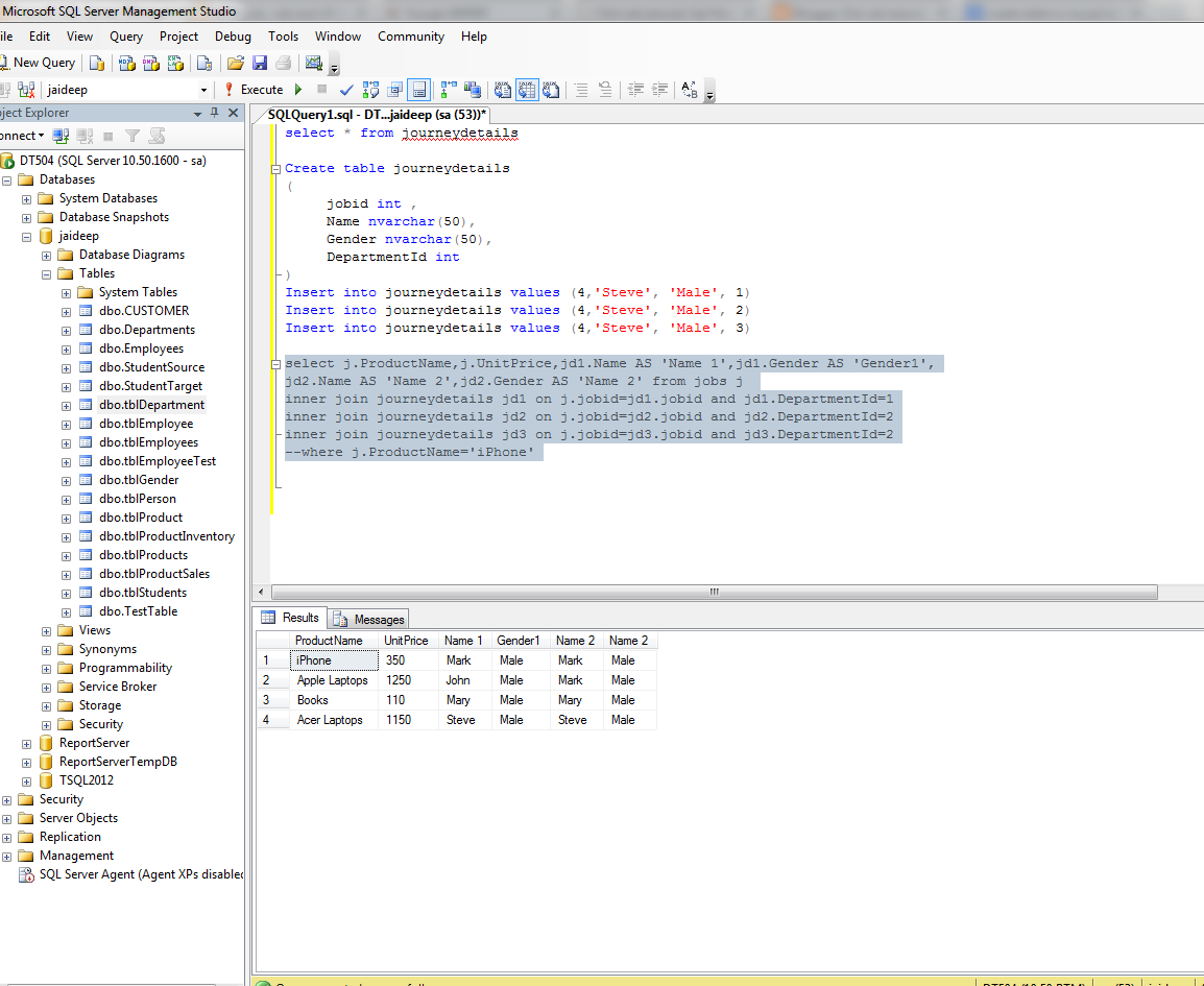 SQL Important programing