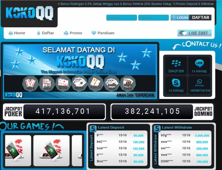 KokoQQ.com || Agen Poker V & Domino Join Sekarang!!! 100%