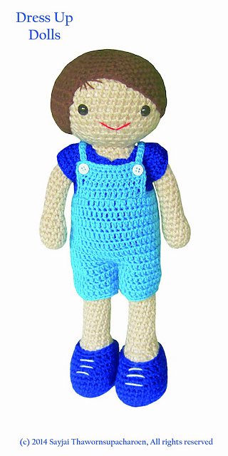 dress up doll clothes crochet pattern