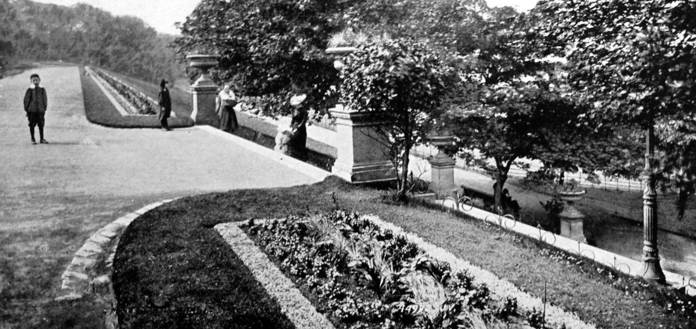Tour Scotland Old Photograph Terrace Queen's Park Glasgow Scotland
