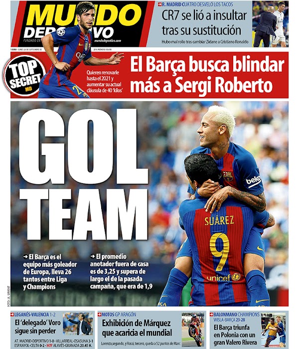 FC Barcelona, Mundo Deportivo: "Gol Team"