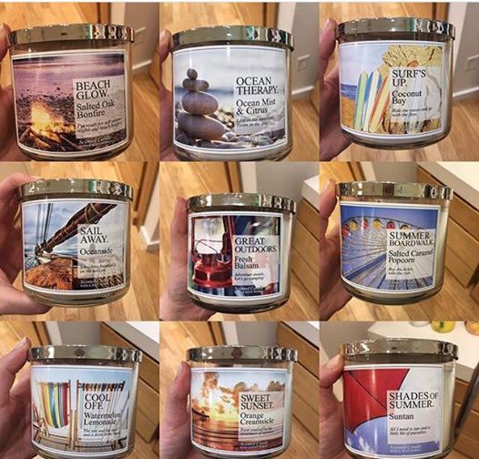 bath body works new candle collections shades of summer life bergamot candle bath and body works