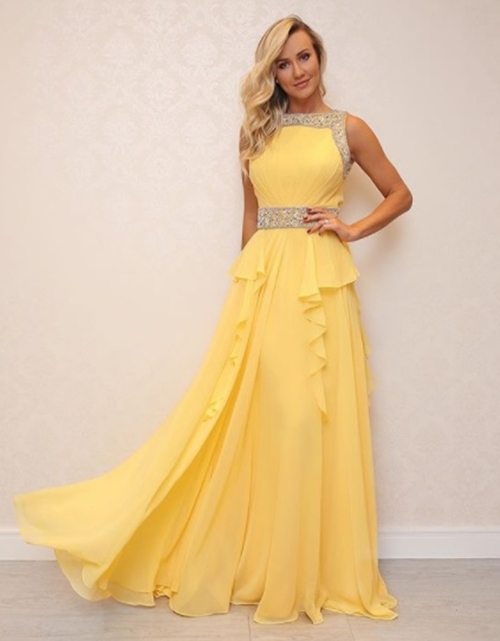vestido festa amarelo mostarda