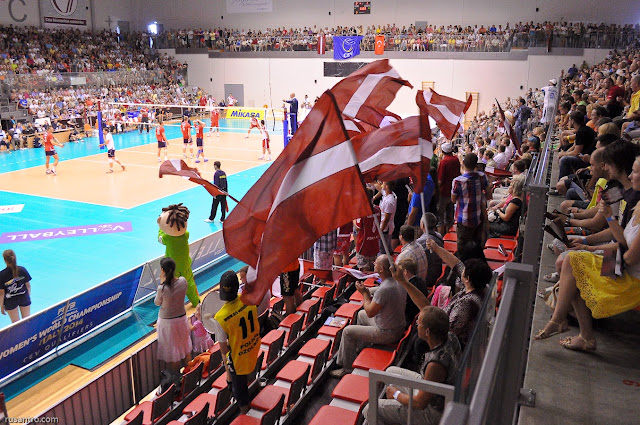 Eiropas čempionāta kvalifikācijas spēle Latvija - Turcija 2013 CEV Volleyball European Championship - Men Latvia Turkey