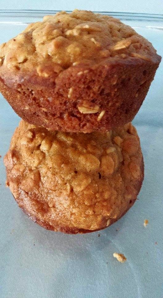 A Couple of Farmers At Maple Lawn Farm ApplesauceOatmeal Muffins with