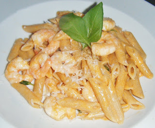 Delicious Penne with Prawns