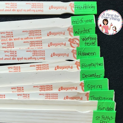 How to Organize your Classroom Library with Paint Sticks