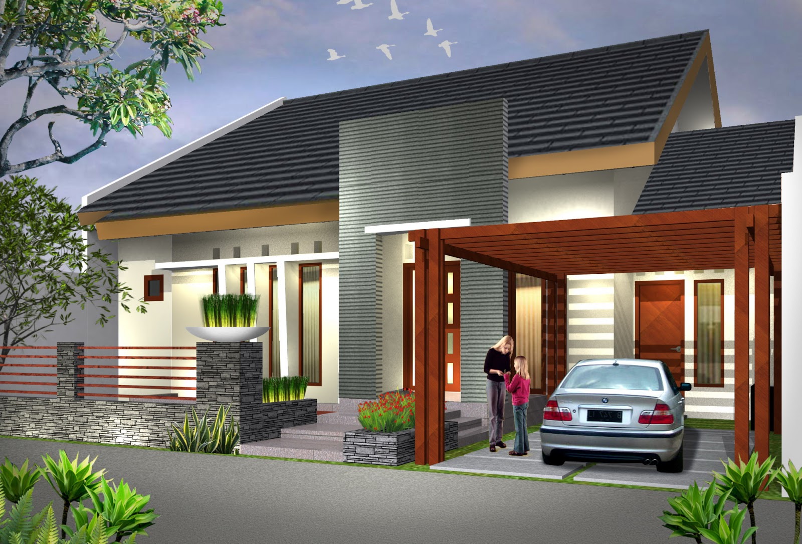 15+ Desain Rumah Clean Minimalis Modern