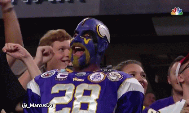 Sport Gifs Videos Vikings Fan All Painted And Colored Contacts