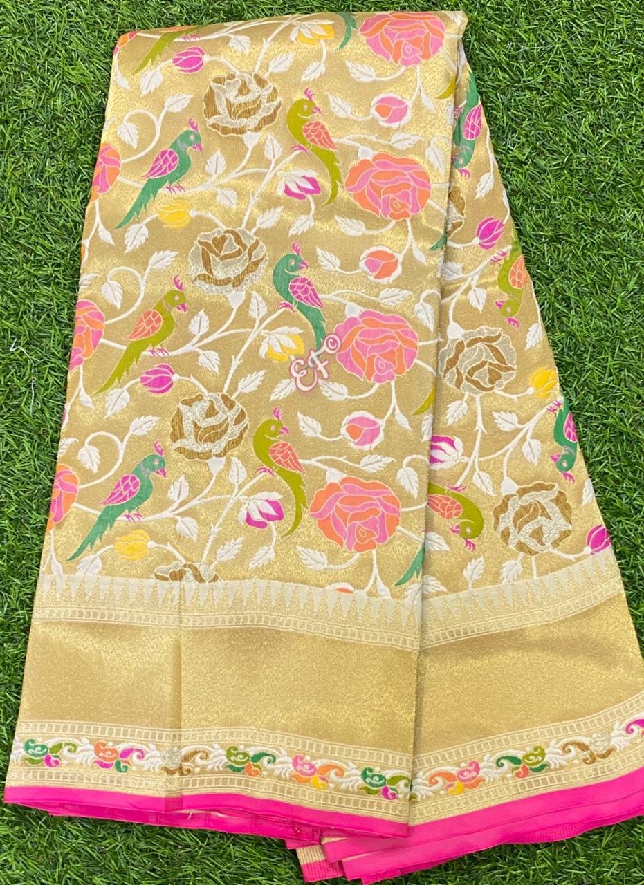 Banaras tissue pithani sarees