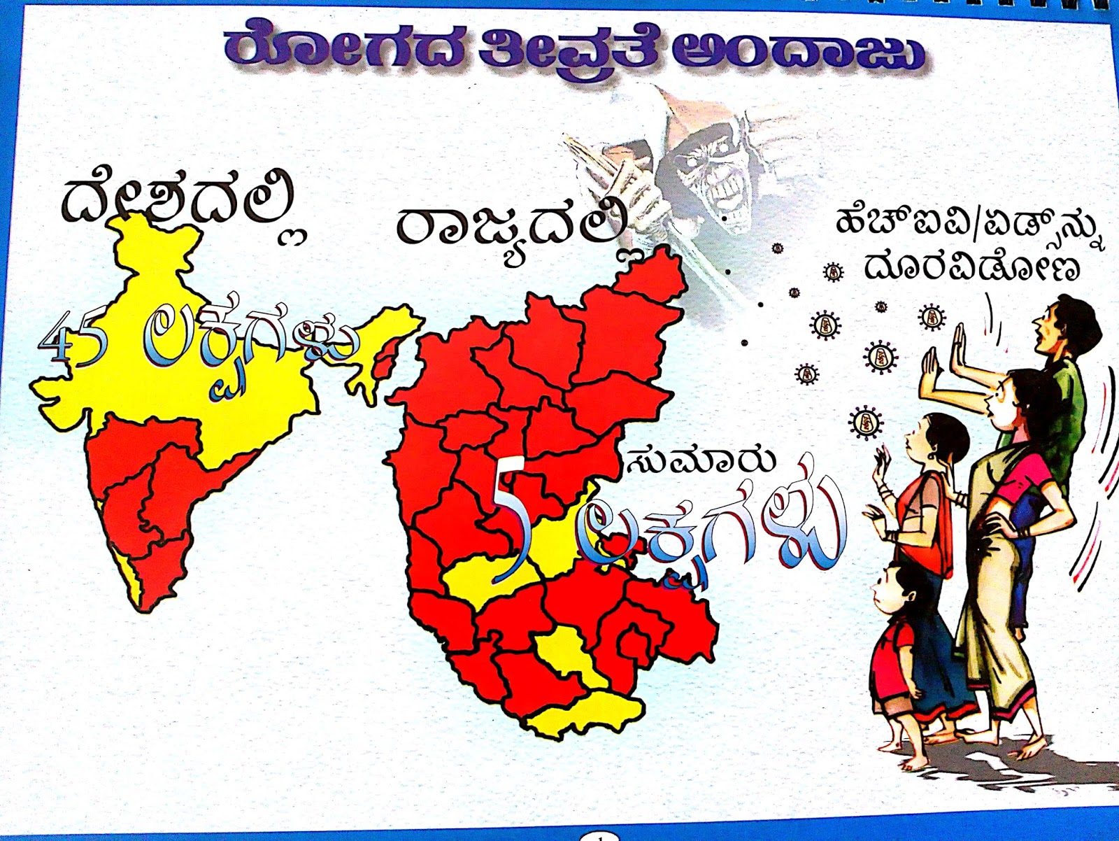Kannada IEC material on HIV/AIDS (Big Desktop Flash Card) notes