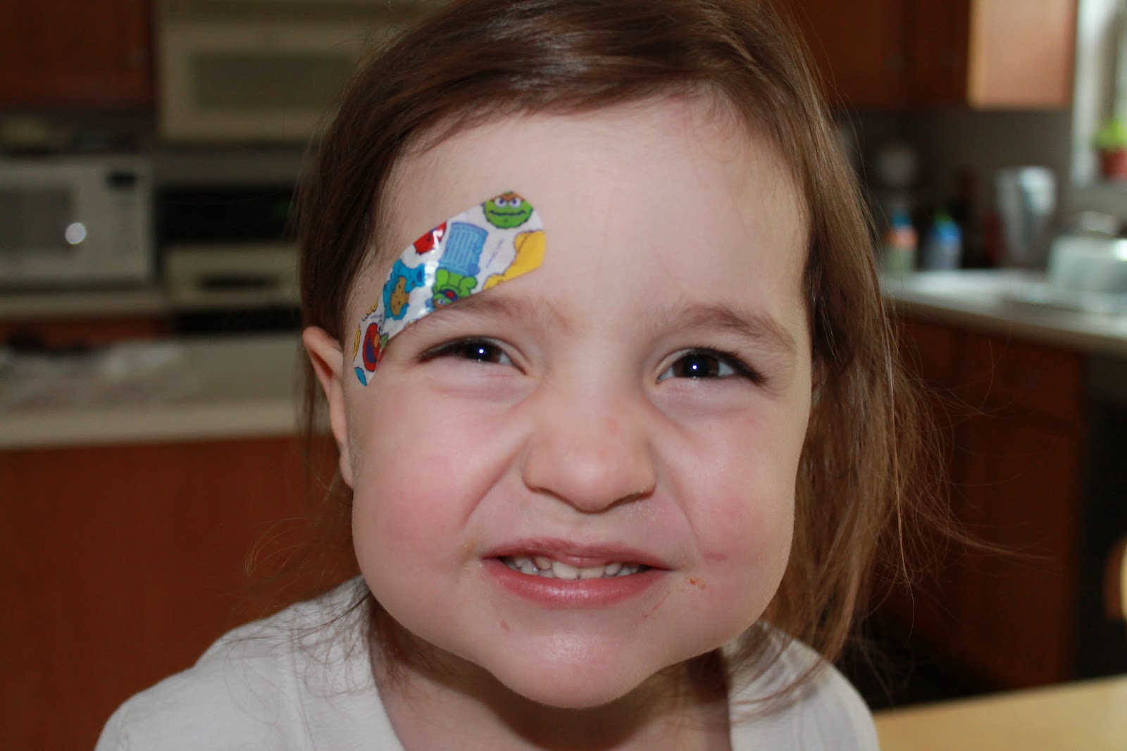 Our Family Blog: ...one fell off and bumped her head