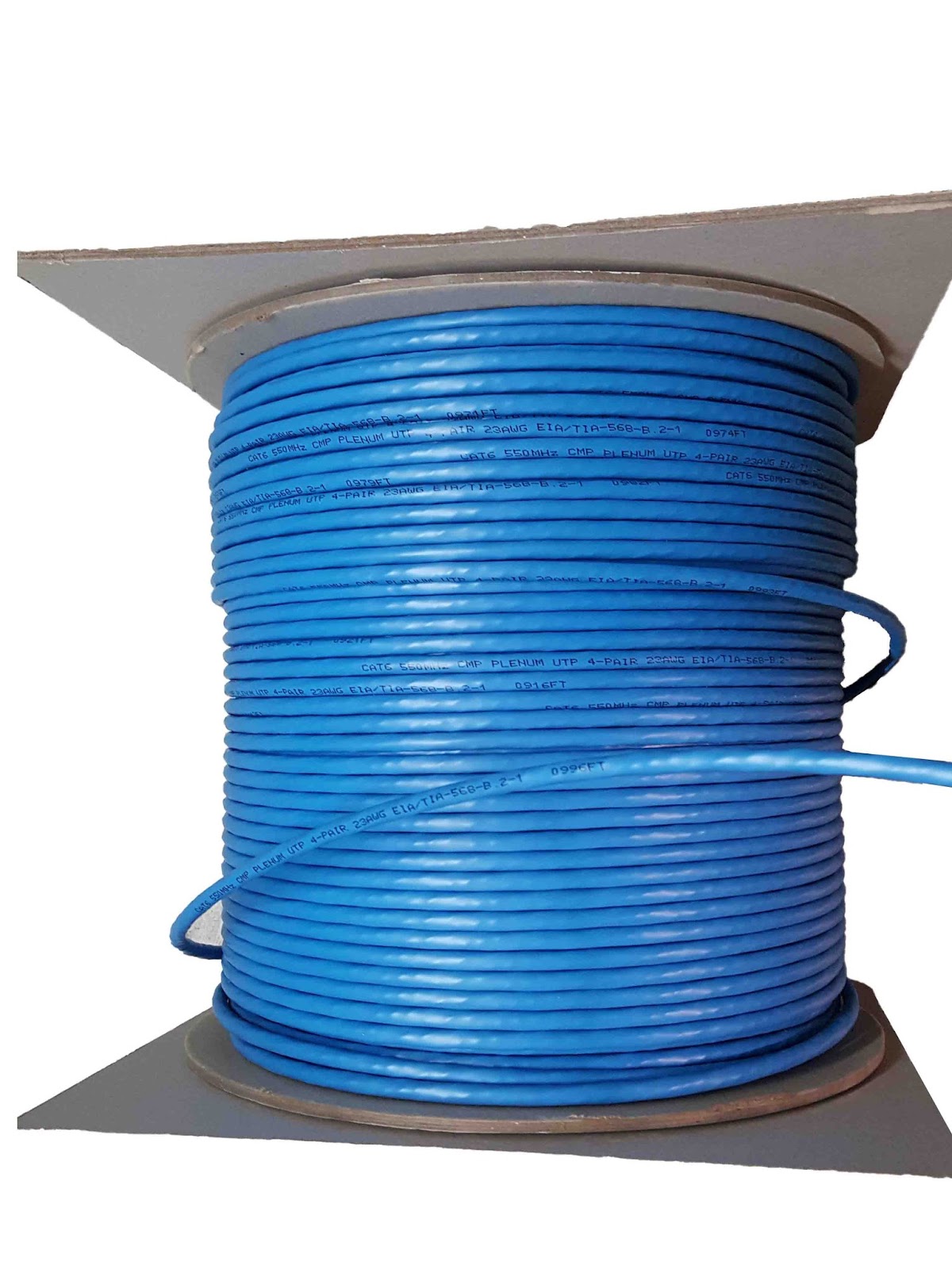 1000FT Cat6 Plenum CMP Solid Bulk Network Cable WESTCables