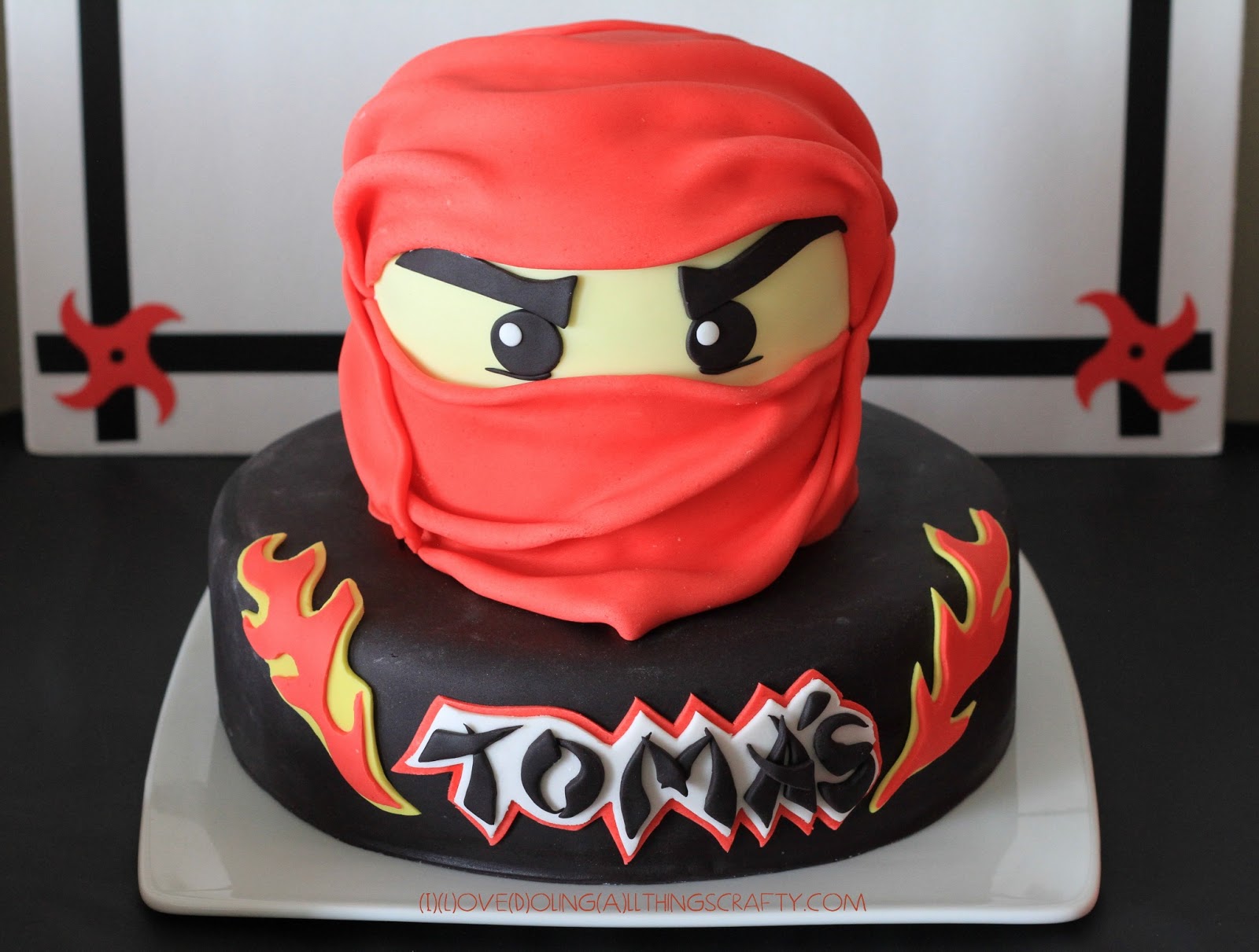 I Love Doing All Things Crafty Ninjago Birthday Cake