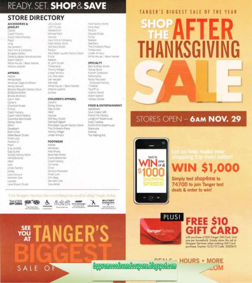 tanger outlet nike store coupons