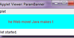 Java Programming Program To Display Rolling Banner Using Repaint