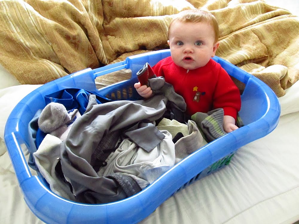 Sleepless in Seattle Baby. Laundry Basket.