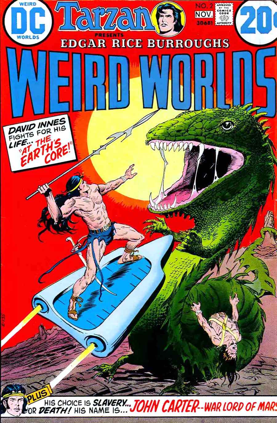 Weird Worlds #2 bronze age 1970s science fiction dc comic book cover