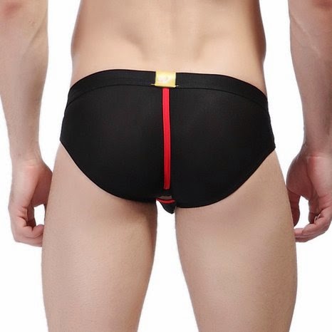 DESMIIT Men's O-Pouch Low Rise Brief Underwear