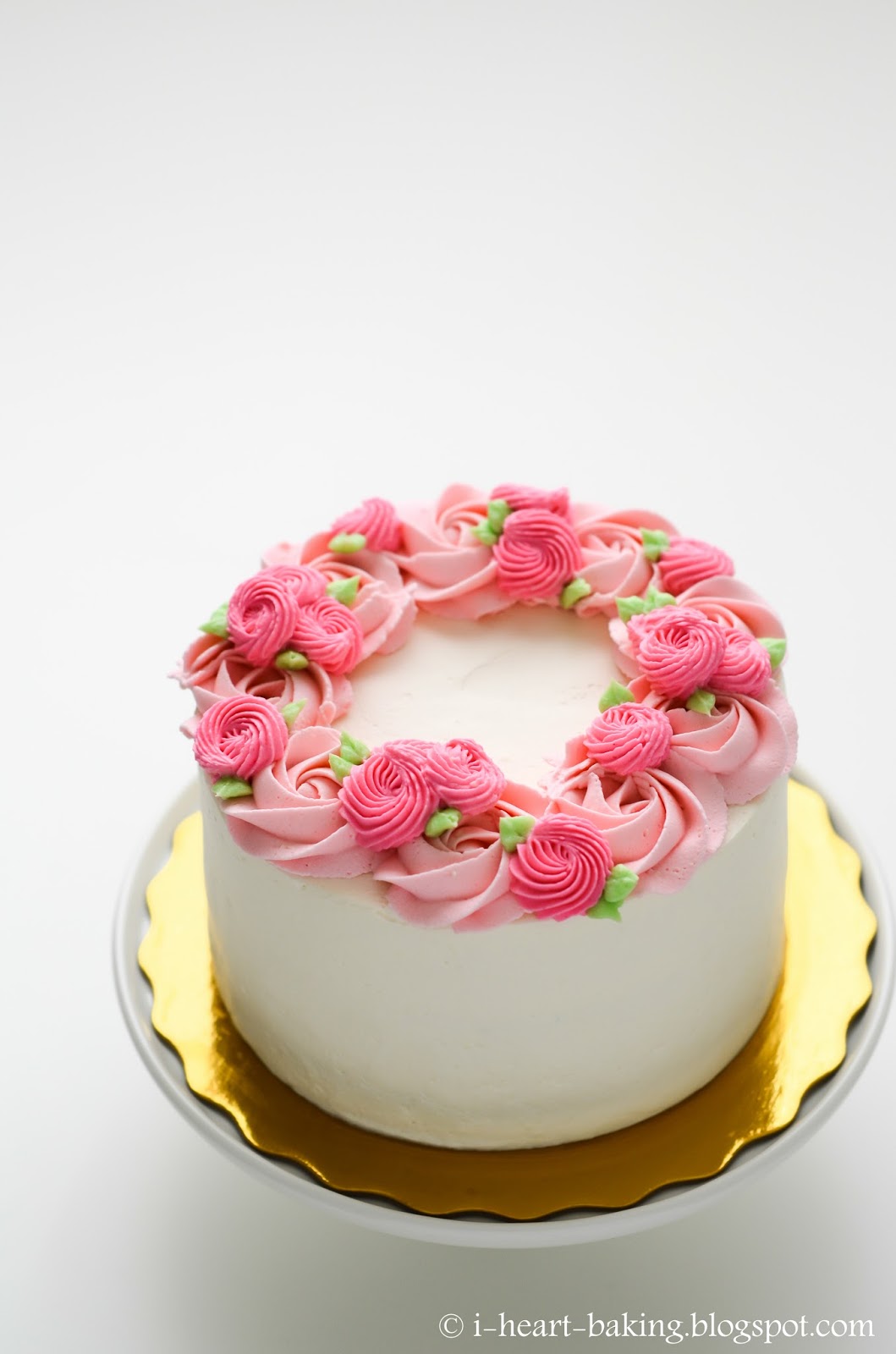 i heart baking!: floral wreath cake for mother's day