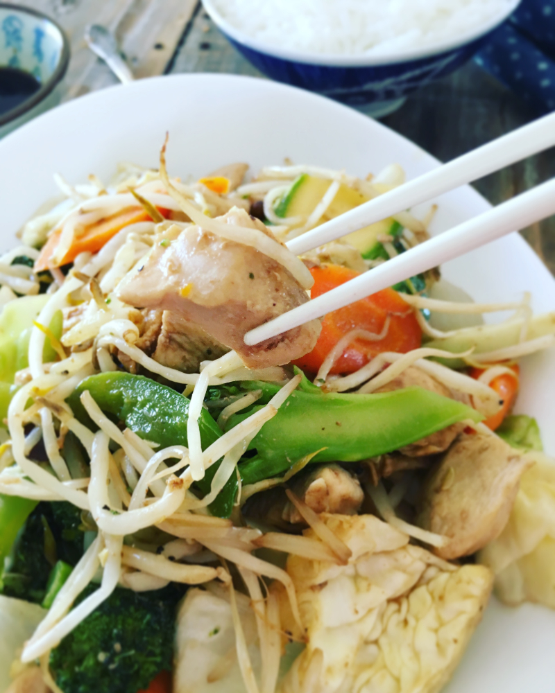 Chop Suey de pollo Delirios de Cocina