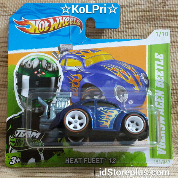 HOT WHEELS HEAT FLEET 12 VOLKSWAGEN BEETLE SUPER TREASURE HUNT HOT