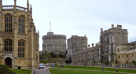 Lower Ward, Windsor Castle, showing St George's Chapel on the left