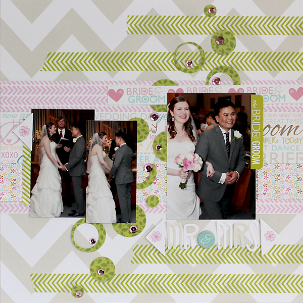 Mr&Mrs Wedding Layout by Juliana Michaels for Bella Blvd