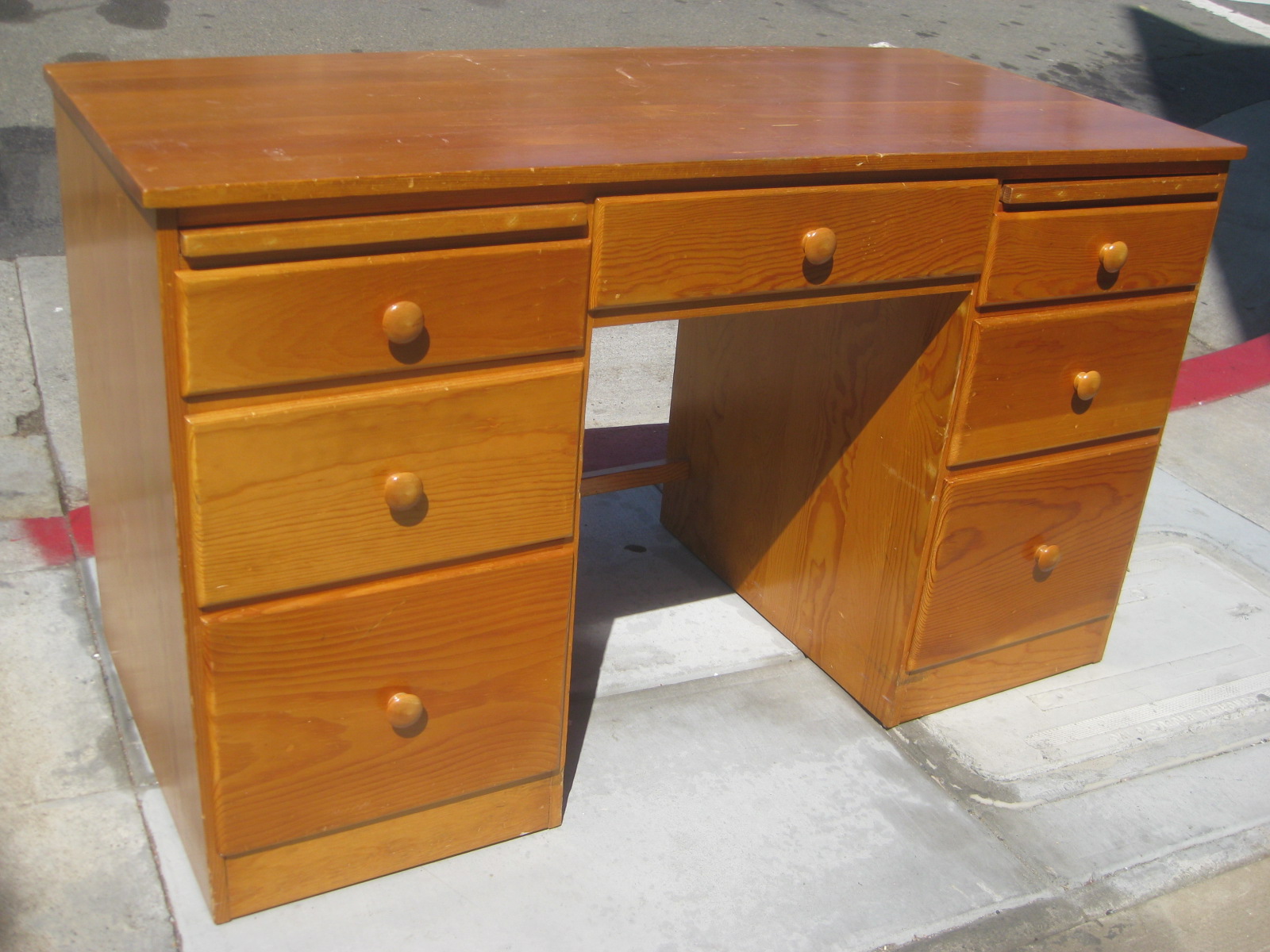 UHURU FURNITURE & COLLECTIBLES SOLD Pine Desk 65