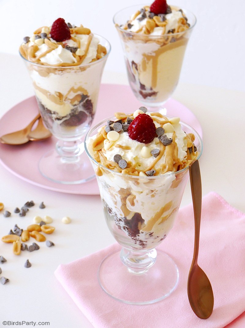 Peanut Butter & Chocolate Brownie Sundaes Party Ideas Party