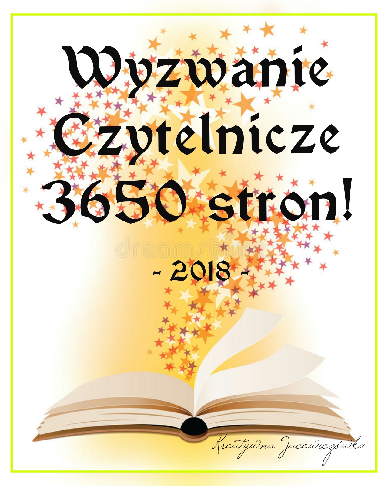 Wyzwanie Czytelnicze 3650 stron - 2018