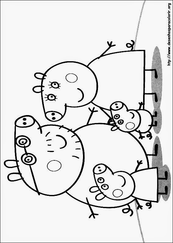 Desenhos da Peppa Pig para colorir