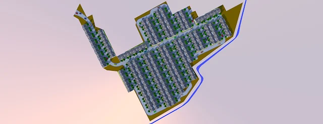 3d model site plan 