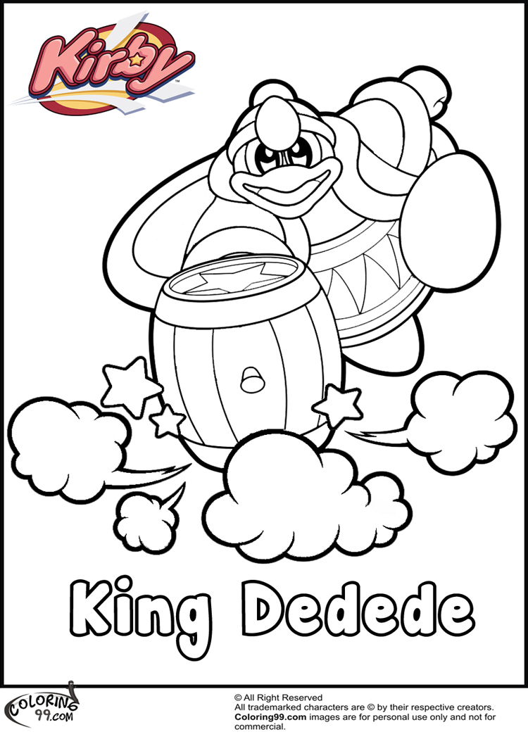 Kirby Coloring Pages Team Colors Kirby Coloring Pages Team Colors