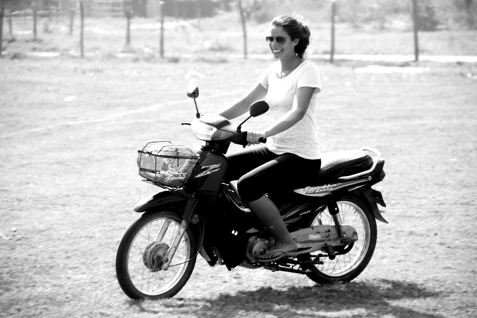April in Wanderlust Step 1 Learning how to drive a motorcycle