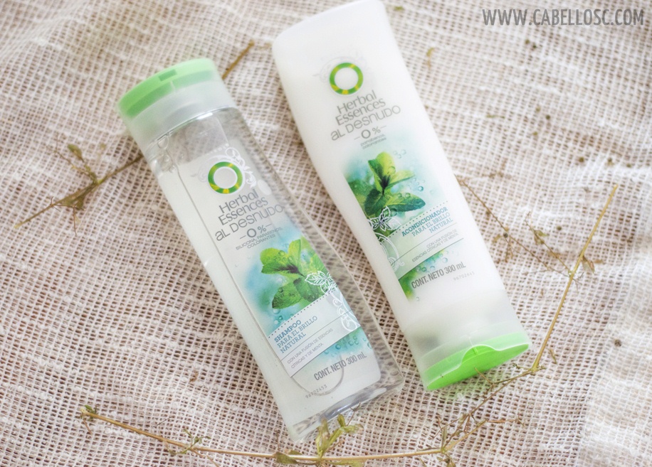 shampoo y acondicionador al desnudo de